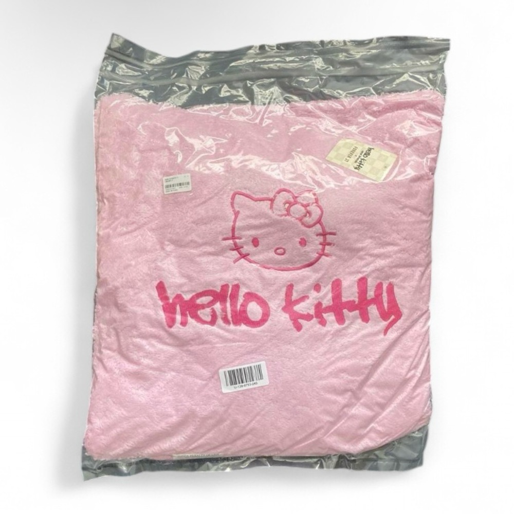 Embroidered Hello Kitty Throw Pillow
